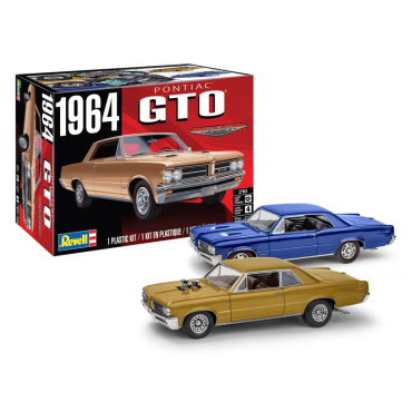 KIT PARA MONTAR REVELL PONTIAC GTO 1964 1/24 104 PEÇAS REV 85-4574 14574